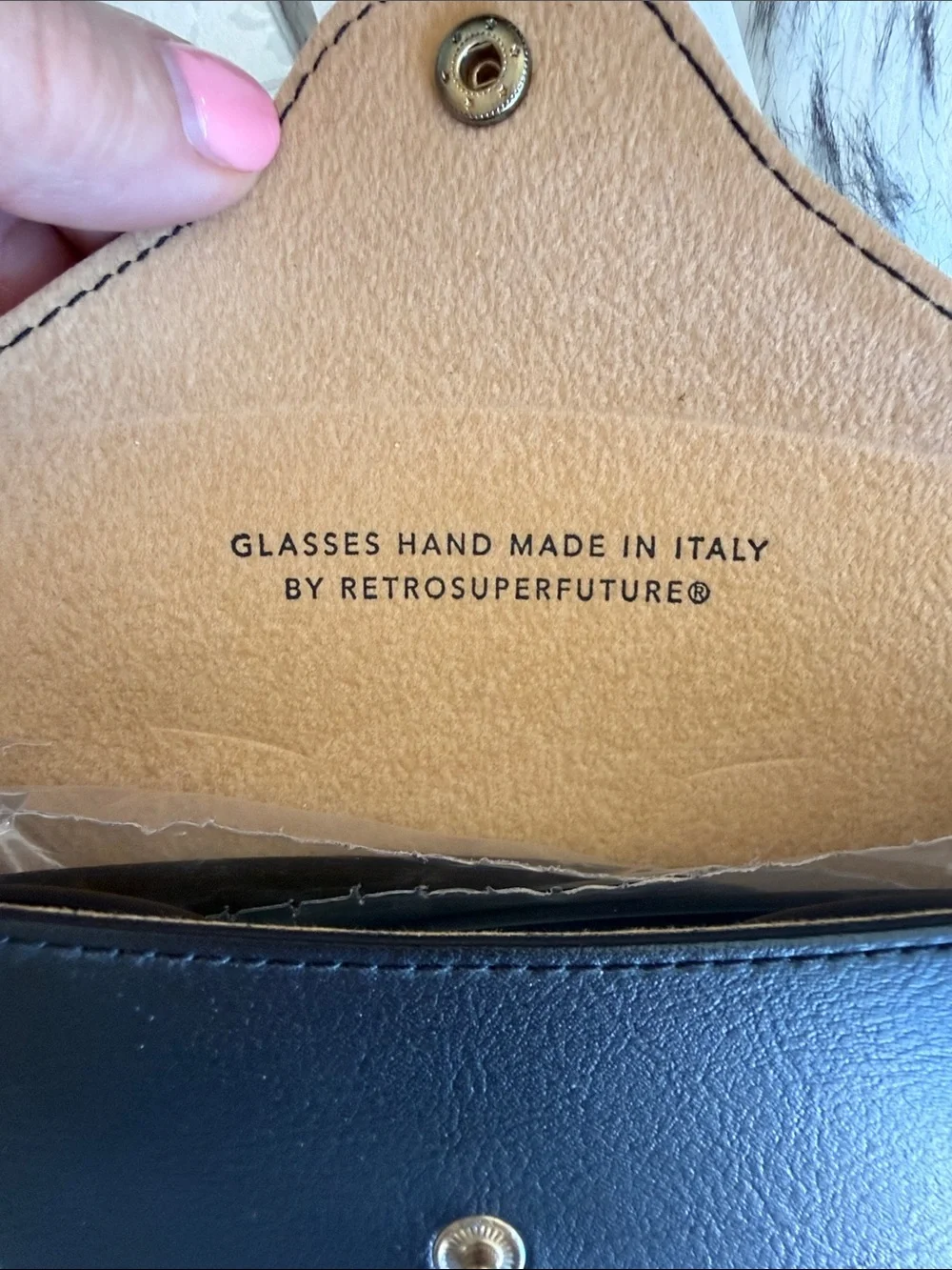 NIB RetroSuperFuture Tuttolente Mona Azure Mirrored Blue Rimless Sunglasses